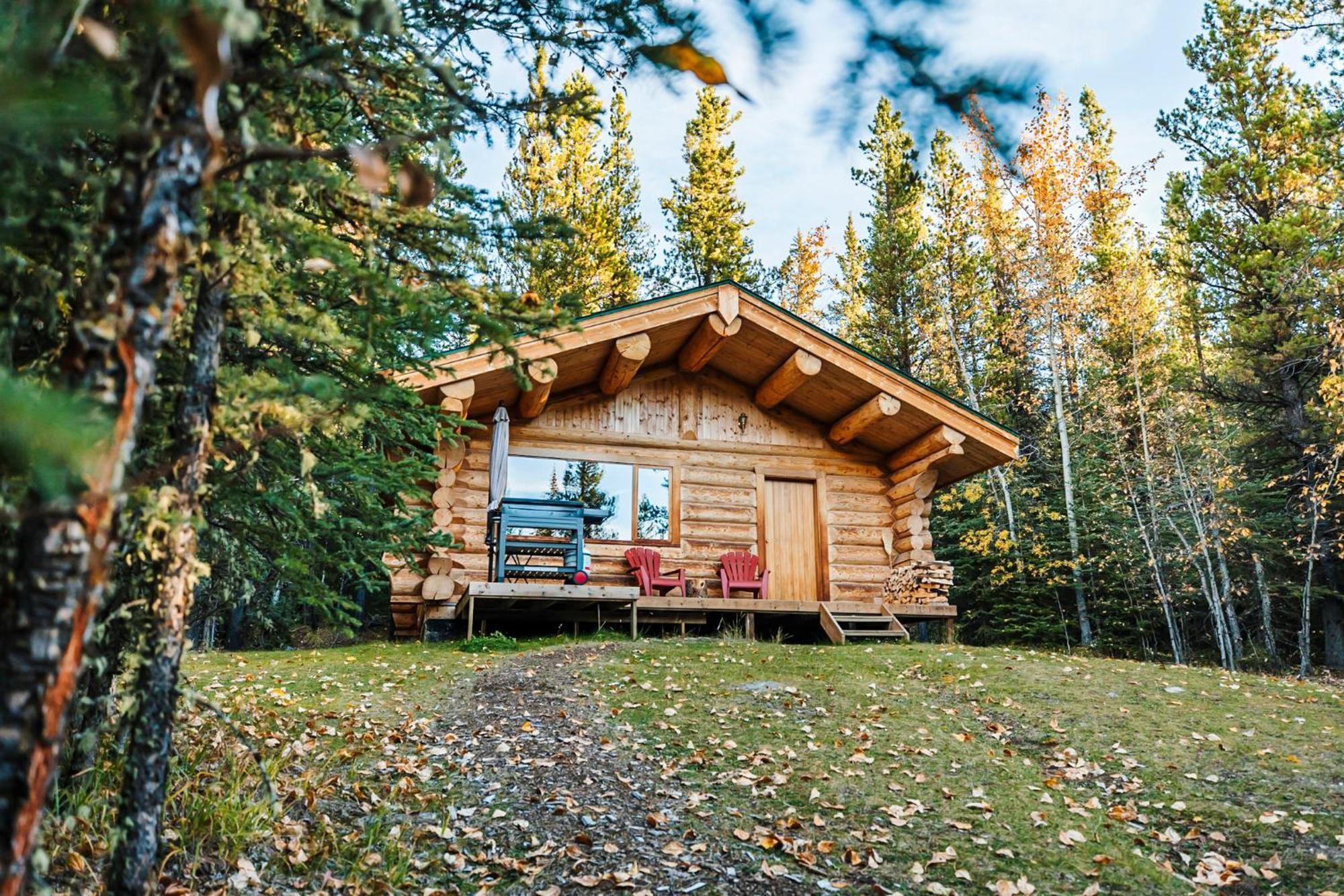 Rocky Mountain Escape Dome & Log Cabin Rentals - Rock Lake Rock Lake Lodge Provincial Park Kültér fotó